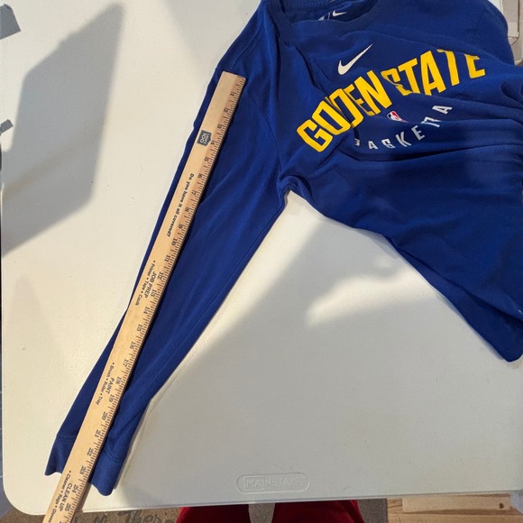 Nike Golden State Warriors Basketball Long Sleeve‎ Shirt Men's Medium Blue - Picture 4 of 10